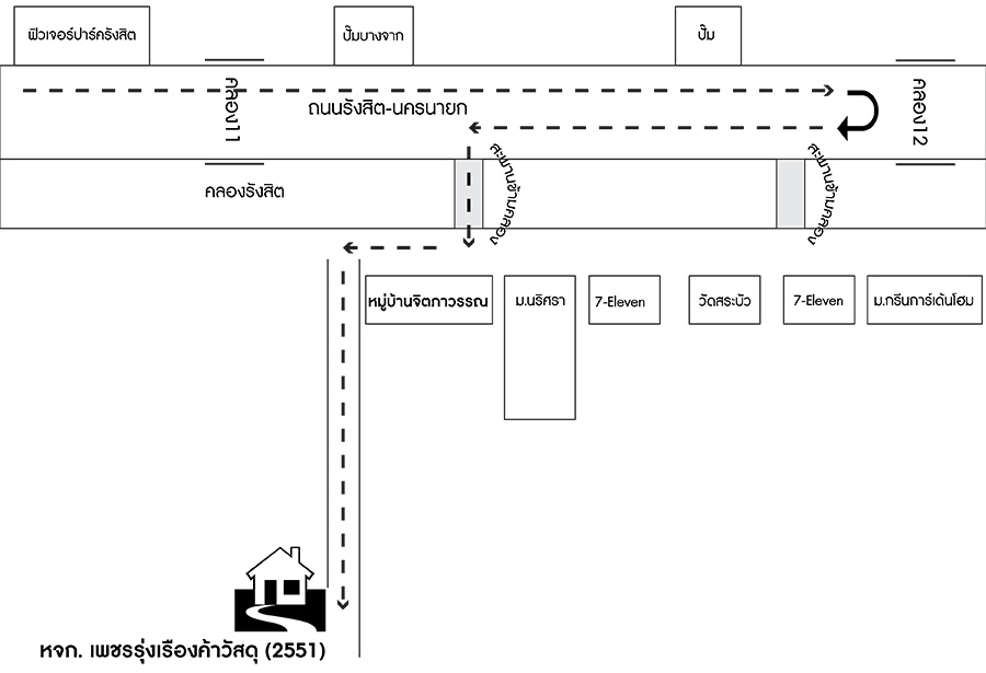 แผนที่ร้าน Map PR2551 (สาขา1)